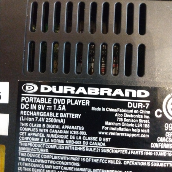 Durabrand DVD/CD Player - Picture 10 of 13
